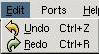 Edit menu